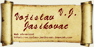 Vojislav Jasikovac vizit kartica